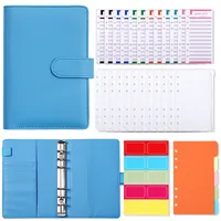 Creative Macaron A6 Pu Loose-leaf Accounting Notebook sku image 4