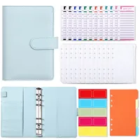 Creative Macaron A6 Pu Loose-leaf Accounting Notebook sku image 5