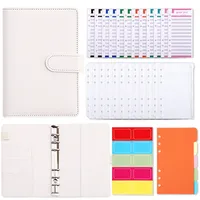 Creative Macaron A6 Pu Loose-leaf Accounting Notebook sku image 7