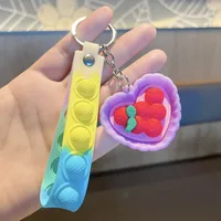 Cartoon Style Cute Food Pvc Metal Unisex Bag Pendant Keychain sku image 5