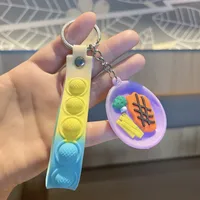 Cartoon Style Cute Food Pvc Metal Unisex Bag Pendant Keychain sku image 8