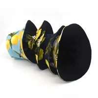 Unisex Casual Sunflower Lemon Flat Eaves Bucket Hat main image 2