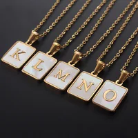 Titanium Steel 18K Gold Plated Simple Style Plating Letter Shell main image 2