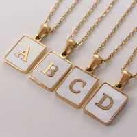 Titanium Steel 18K Gold Plated Simple Style Plating Letter Shell main image 5