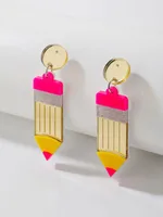 Fashion Irregular Transparent Acrylic Earrings Wholesale sku image 2