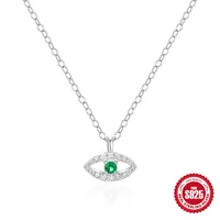 925 Sterling Silver Plating Devil'S Eye Pendant Necklace sku image 2