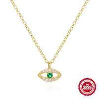 925 Sterling Silver Plating Devil'S Eye Pendant Necklace main image 2