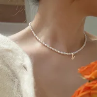 Bohemian Letter Stainless Steel Plating 18k Gold Plated Necklace main image 2