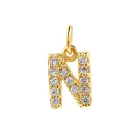 Bohemian Letter Stainless Steel Plating 18k Gold Plated Necklace sku image 17