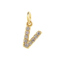 Bohemian Letter Stainless Steel Plating 18k Gold Plated Necklace sku image 25