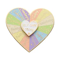 Novelty Letter Heart Shape Alloy Rotatable Plating Unisex Brooches sku image 1