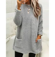 Women's Hoodie Long Sleeve Hoodies & Sweatshirts Pocket Casual Solid Color main image 1