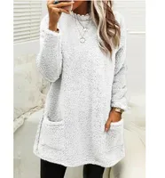 Women's Hoodie Long Sleeve Hoodies & Sweatshirts Pocket Casual Solid Color main image 3