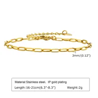 Simple Style Solid Color 201 Stainless Steel Women's Bracelets sku image 14
