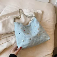 Women's Large Pu Leather Star Moon Cute Magnetic Buckle Shoulder Bag sku image 1