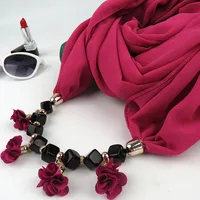 Women's Sweet Flower Chiffon Kerchief sku image 5