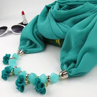 Women's Sweet Flower Chiffon Kerchief sku image 8