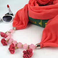 Women's Sweet Flower Chiffon Kerchief sku image 1