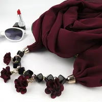 Women's Sweet Flower Chiffon Kerchief sku image 2