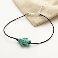 Retro Tortoise Turquoise Women's Anklet main image 3
