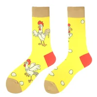 All Polyester Socks   Fashion Brand Animal Music Pepper Pattern Fashionable Polyester Socks Men's Medium Polyester Socks sku image 34