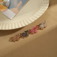 Cute Retro Animal Alloy Plating Inlay Rhinestones Women's Brooches 1 Piece main image 5