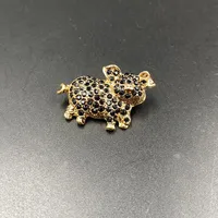Cute Retro Animal Alloy Plating Inlay Rhinestones Women's Brooches 1 Piece sku image 3