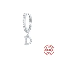 1 Piece 925 Sterling Silver Letter Drop Earrings sku image 5