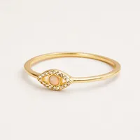 Classic Style Round Sterling Silver Plating Inlay Artificial Gemstones Rings main image 3
