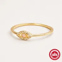 Classic Style Round Sterling Silver Plating Inlay Artificial Gemstones Rings main image 1