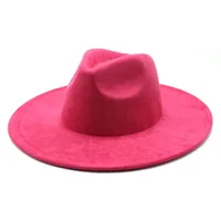 Unisex Vintage Style Baroque Style Ethnic Style Solid Color Wide Eaves Fedora Hat sku image 5