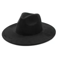 Unisex Vintage Style Baroque Style Ethnic Style Solid Color Wide Eaves Fedora Hat sku image 3