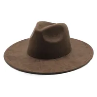Unisex Vintage Style Baroque Style Ethnic Style Solid Color Wide Eaves Fedora Hat sku image 4