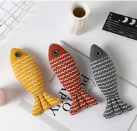 Cute Plush Simulation Fish Cat Teaser Toy main image 1