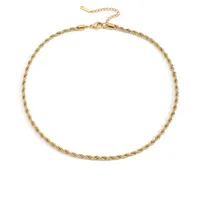Stainless Steel 14K Gold Plated Fashion Plating U Shape Necklace sku image 8