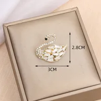 Simple Style Insect Flower Bow Knot Alloy Inlay Zircon Women's Brooches sku image 5