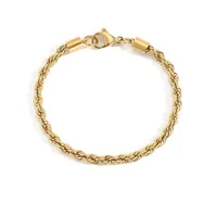 Fashion Geometric Titanium Steel 14K Gold Plated No Inlaid Bracelets In Bulk sku image 6