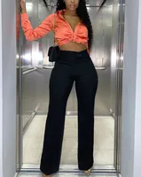 Women's Daily Street Casual Solid Color Full Length Straight Pants main image 2