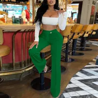 Women's Daily Street Casual Solid Color Full Length Straight Pants main image 3