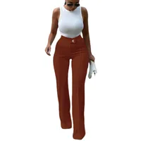 Women's Daily Street Casual Solid Color Full Length Straight Pants main image 5