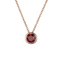 Stainless Steel 14K Gold Plated Fashion Diamond Geometric Rhinestones Necklace sku image 33
