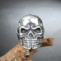 Commute Skull Titanium Steel Stoving Varnish None None Men'S Rings main image 4