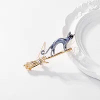 Elegant Cute Lady Cat Alloy Inlay Rhinestones Women's Brooches main image 1