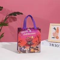 Printed Non-Woven Fabric Handbag Halloween Gift Packaging Bag Party Candy Non-Woven Bag Eco-Friendly And Durable Shopping Bag sku image 6