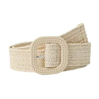 Sweet Simple Style Solid Color Pp Grass Plastic Women's Woven Belts main image 4
