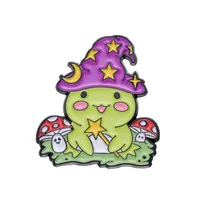 Cartoon Style Cute Animal Cartoon Frog Alloy Stamping Stoving Varnish Plating Unisex Cartoon Pinback Badge Brooches Collar Pin sku image 119