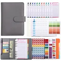 Creative Macaron A6 Pu Loose-leaf Accounting Notebook sku image 9