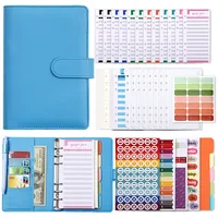 Creative Macaron A6 Pu Loose-leaf Accounting Notebook sku image 10