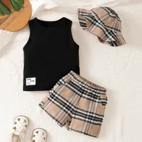Casual Stripe Polyester Boys Clothing Sets main image 1
