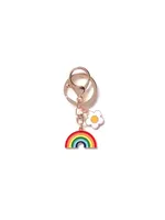 Cute Rainbow Poached Egg Alloy Bag Pendant Keychain main image 4